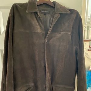 Men’s suede lined shirt coat - medium weight